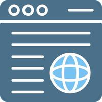 Website Glyph Two Color Icon Design vector