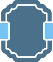 Frame Glyph Two Color Icon Design vector