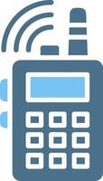 Communication Glyph Two Color Icon Design vector