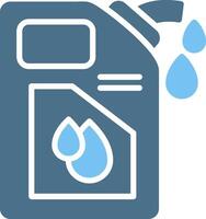 Engine Oil Glyph Two Color Icon Design vector