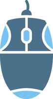 Mouse Glyph Two Color Icon Design vector