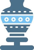 Pottery Glyph Two Color Icon Design vector