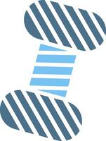 Yarn Glyph Two Color Icon Design vector