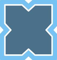Frame Glyph Two Color Icon Design vector