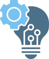 Innovation Glyph Two Color Icon Design vector