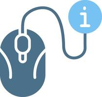 Mouse Glyph Two Color Icon Design vector