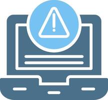 Digital Detox Glyph Two Color Icon Design vector