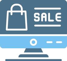 Sales PipeGlyph Two Color Glyph Two Color Icon Design vector