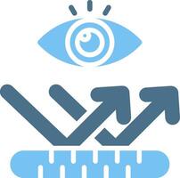 Reflective Glyph Two Color Icon Design vector