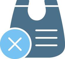 Shopper Glyph Two Color Icon Design vector