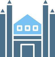 Milan Glyph Two Color Icon Design vector