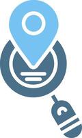 Searching Glyph Two Color Icon Design vector