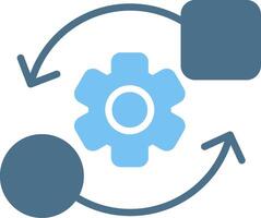 Transfer Glyph Two Color Icon Design vector