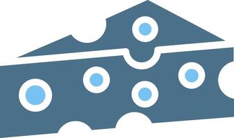 Cheese Glyph Two Color Icon Design vector