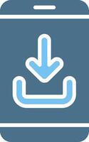 Download Glyph Two Color Icon Design vector