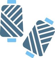 Silk Glyph Two Color Icon Design vector