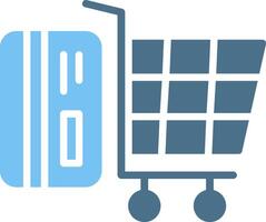 Shopping Glyph Two Color Icon Design vector