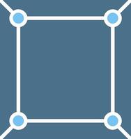 Frame Glyph Two Color Icon Design vector