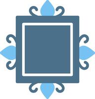 Frame Glyph Two Color Icon Design vector