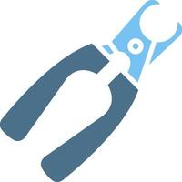 Nail Clipper Glyph Two Color Icon Design vector