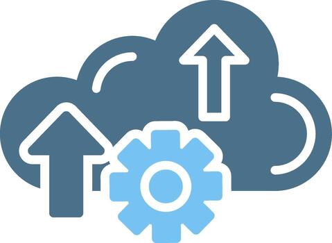 migrando glifo dos color icono diseño vector