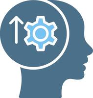 Productive Glyph Two Color Icon Design vector