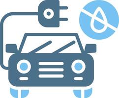 No Fossil Fuels Glyph Two Color Icon Design vector