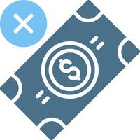 Chashless Glyph Two Color Icon Design vector