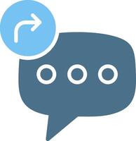 Share Glyph Two Color Icon Design vector
