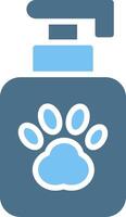 Soap Glyph Two Color Icon Design vector