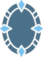 Frame Glyph Two Color Icon Design vector