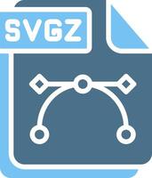 SVGZ Glyph Two Color Icon Design vector