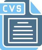 CVS Glyph Two Color Icon Design vector