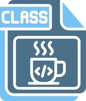CLASS Glyph Two Color Icon Design vector