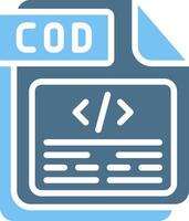 COD Glyph Two Color Icon Design vector