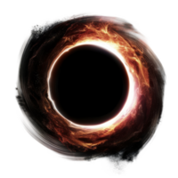 Stunning Cosmic Artwork Depicting a Solar Eclipse With Fiery Corona png