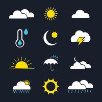 Comprehensive Weather Icon Set From Sunshine to Storms vector
