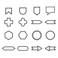 futuristic shape element basic shape vector