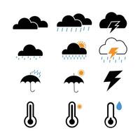 Weather Icons Collection A Visual Guide to Every Forecast vector