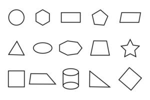Exploring the Beauty of Geometric Shapes in Design vector