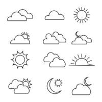Essential Weather Icons for All Conditions vector