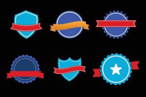 more badge set icon design vector