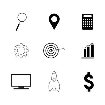 Transform Your Branding with Unique Business Icons vector