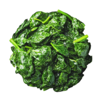 Fresh spinach leaves arranged in a neat pile on a white background png