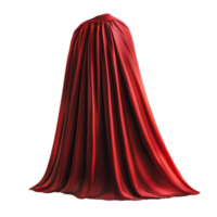 Red draped garment displayed against a neutral background png