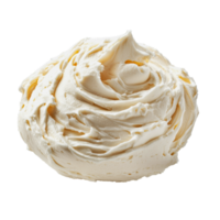 Creamy frosting swirl on a white background png