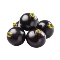 Fresh blackcurrants piled on white background png