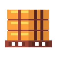 Stacked Crates Illustration vector