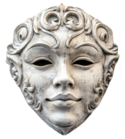 Elegant decorative mask with intricate detailing displayed on a neutral background, cut out - stock . png