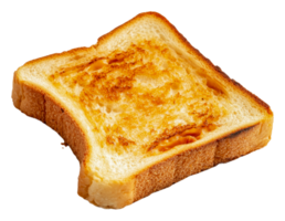 Toasted bread slice on white background png
